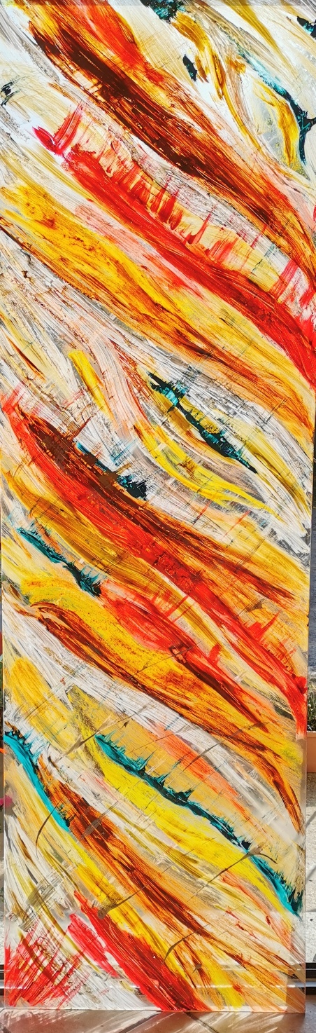  COLORS  2 - 2021 - PANNELLO ACRILICO SU PLEXIGLASS - 60X200 