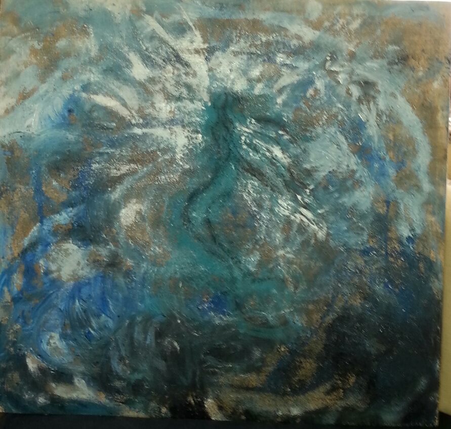  RINASCITA - 2015 - ACRILICO + MATERICO - 70x80 