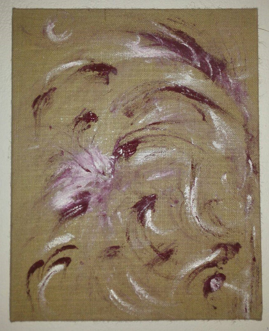  VOLARE ALTO - 2017 - ACRILICO SU JUTA - 40x50 