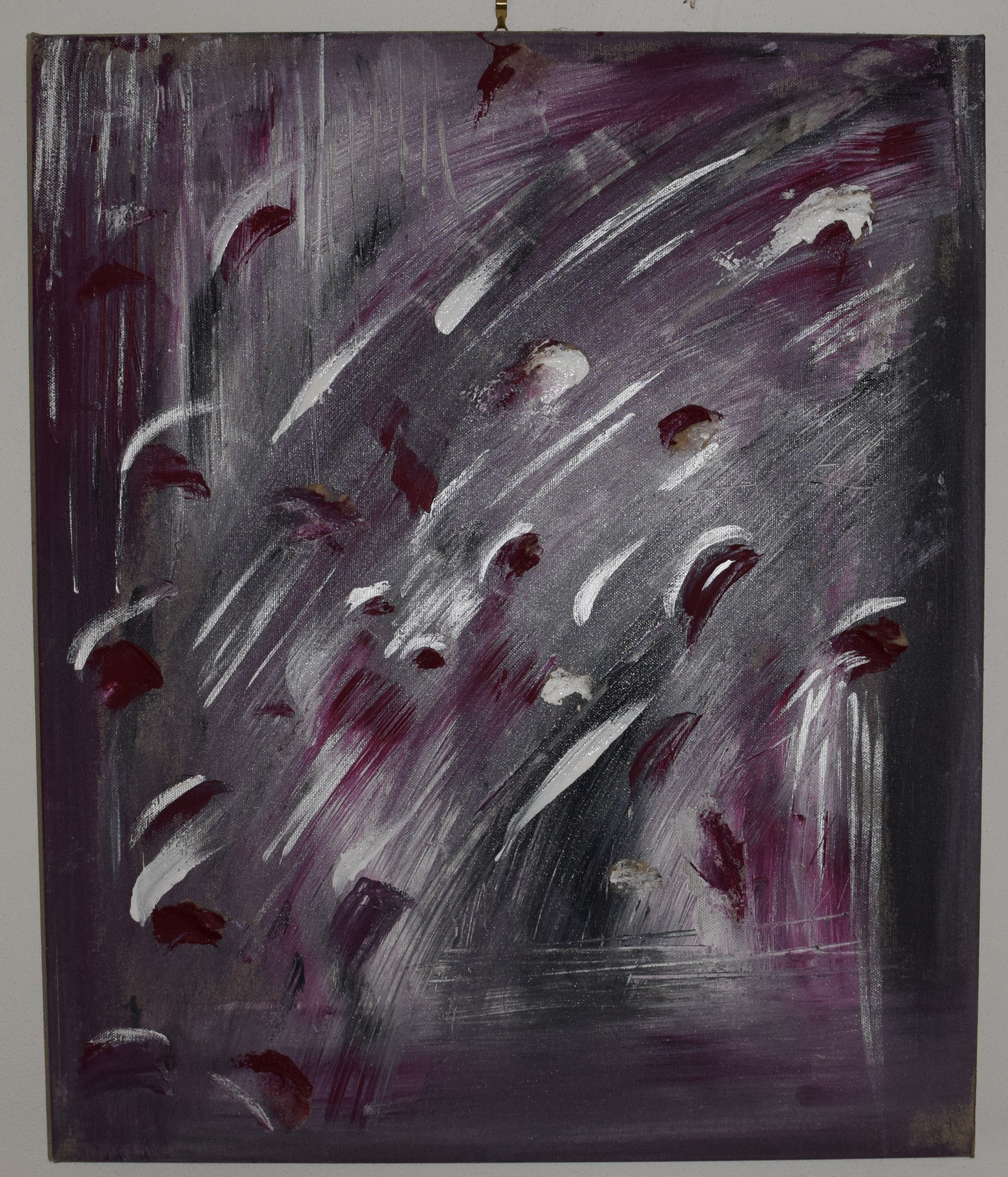  IO E TE NEL MONDO - 2015 - ACRILICO + MATERICO - 50x60 