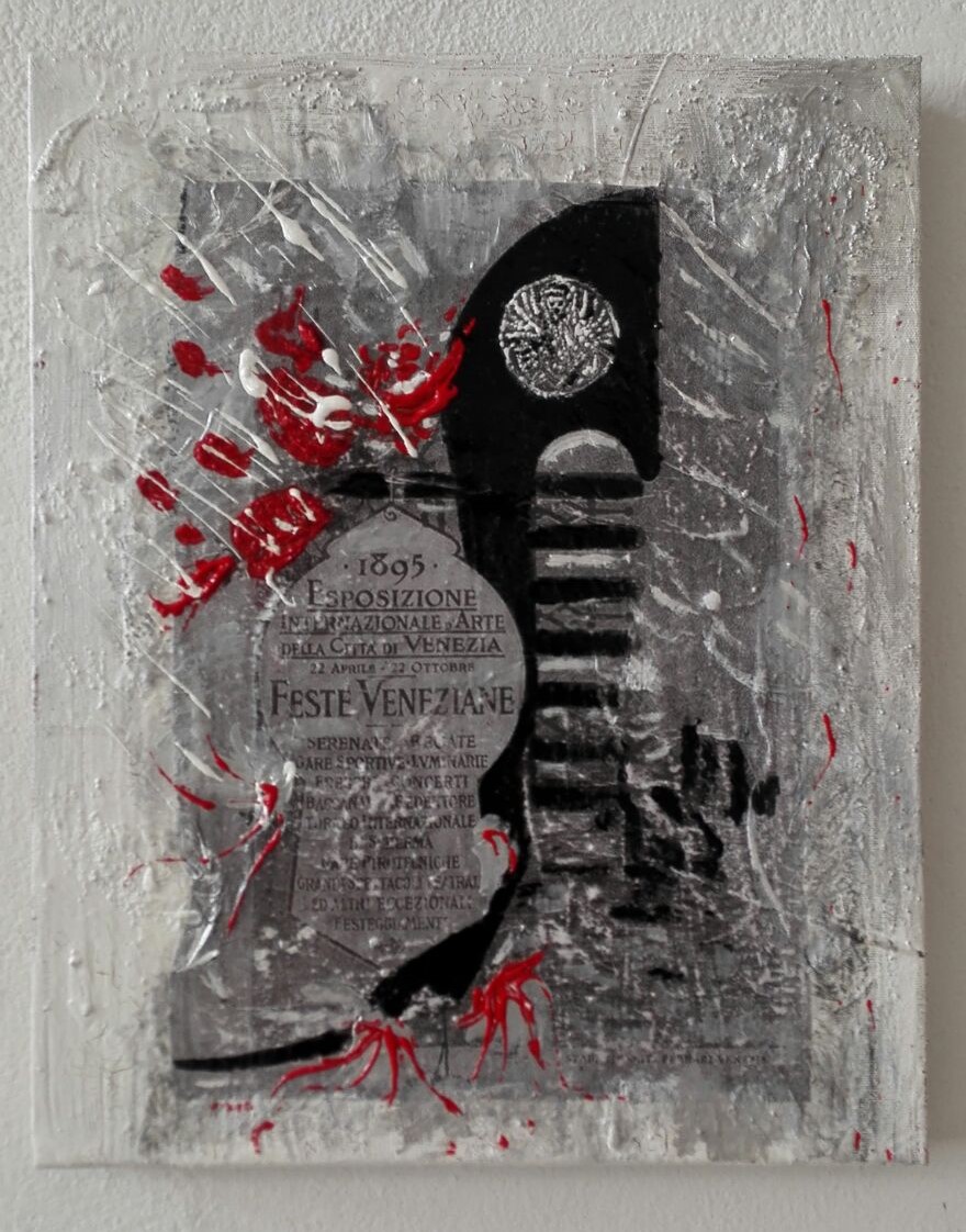  I MURI DI VENEZIA RACCONTANO - 2017 - ACRILICO + MATERICO - 40x50 
