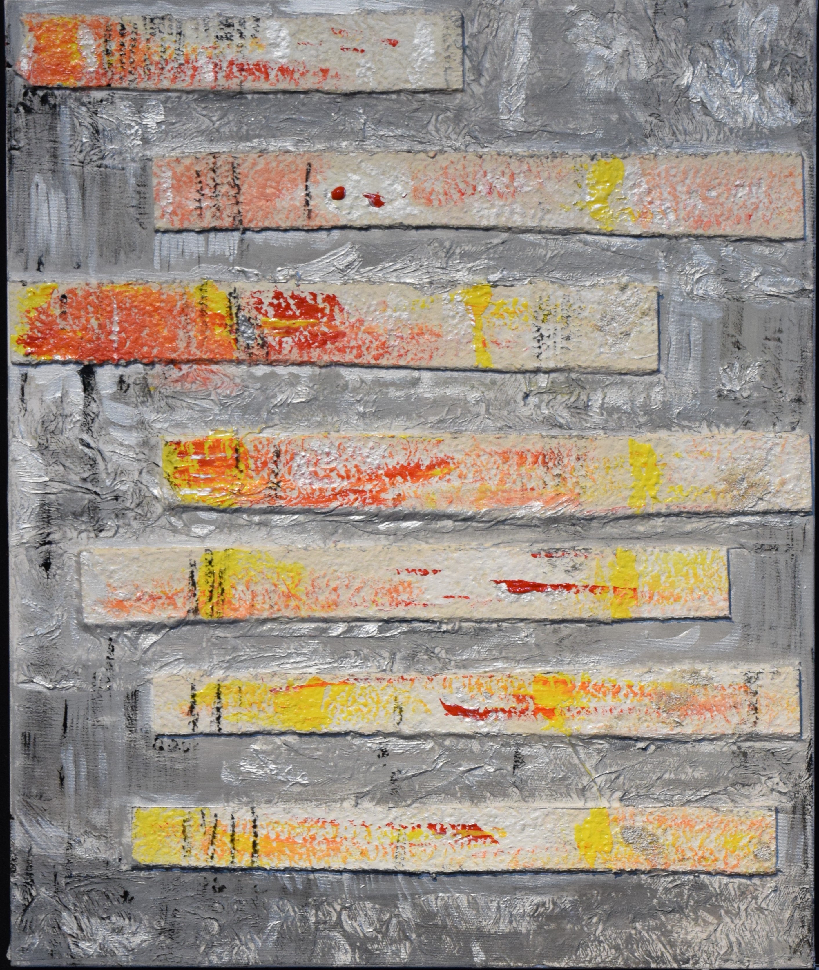  TRASFORMAZIONI 2 - 2018 - MATERICO + ACRILICO - 50x60 